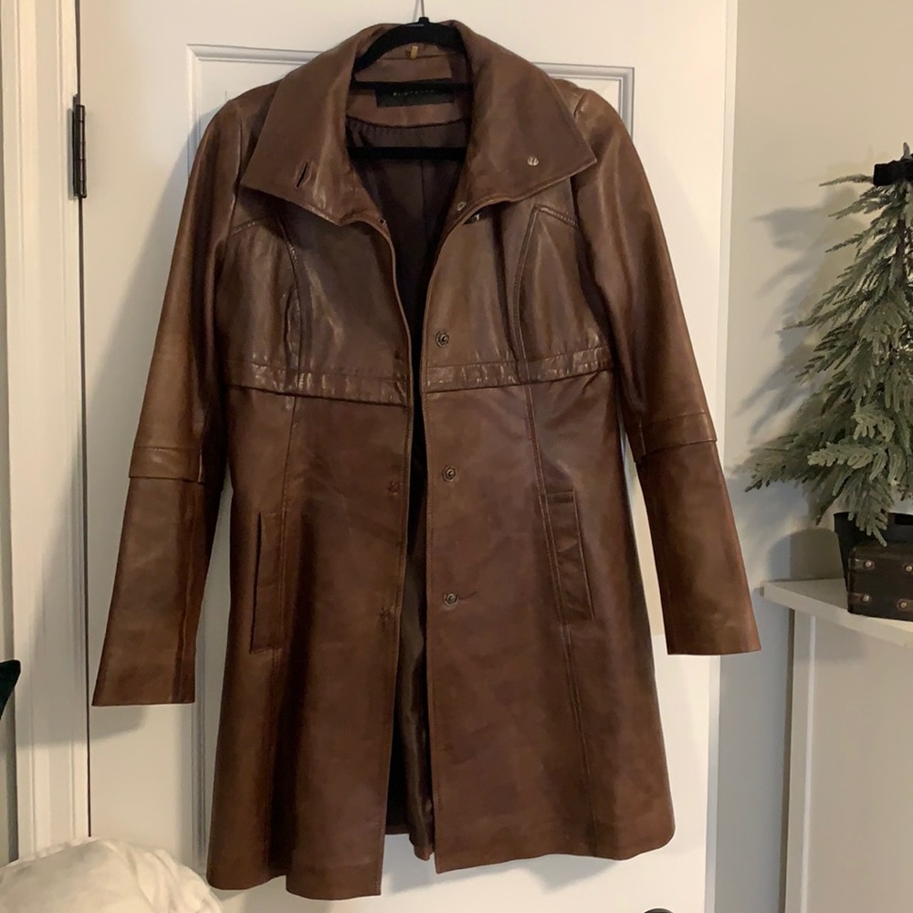 Leather Trench Coat